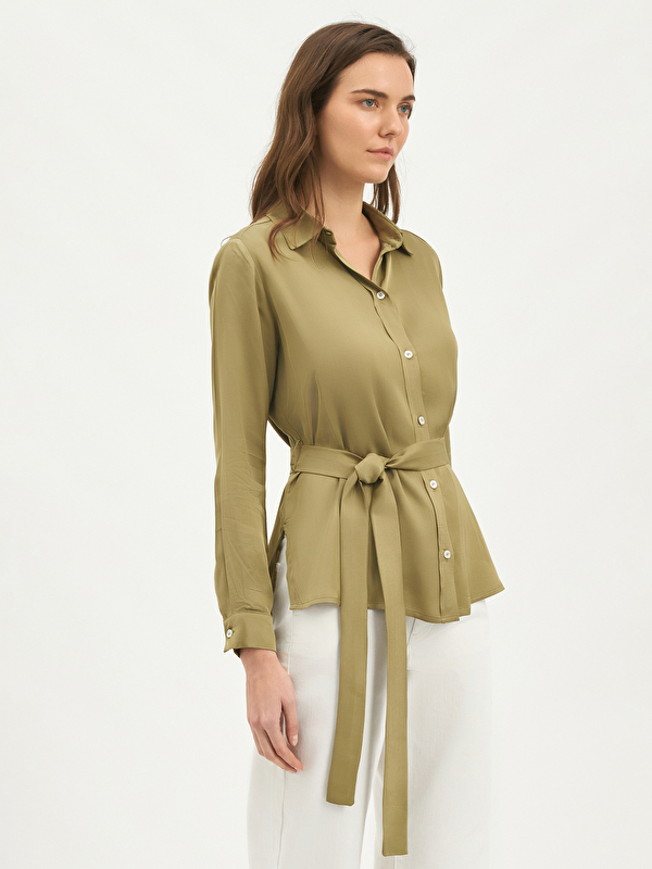 Kadın Yeşil Gömlek