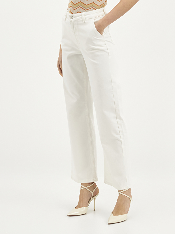 Kadın Beyaz Jean
