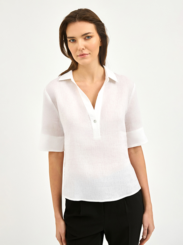 Kadın Beyaz Gömlek