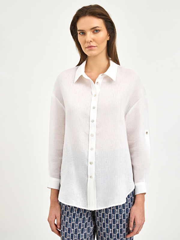 Kadın Beyaz Gömlek