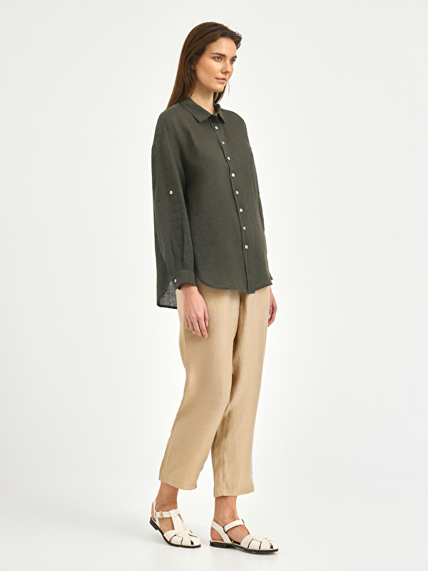 Kadın Haki Gömlek