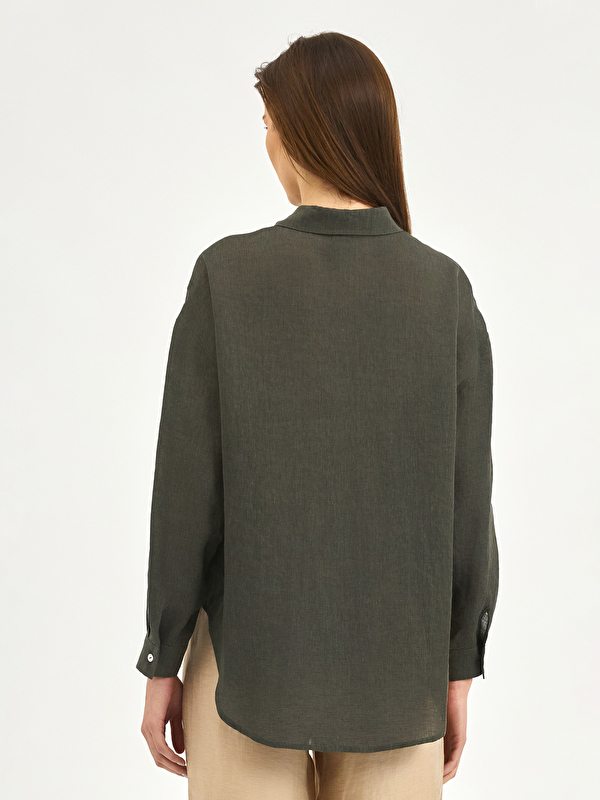 Kadın Haki Gömlek