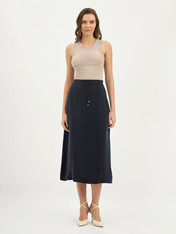 Kadın Lacivert Etek