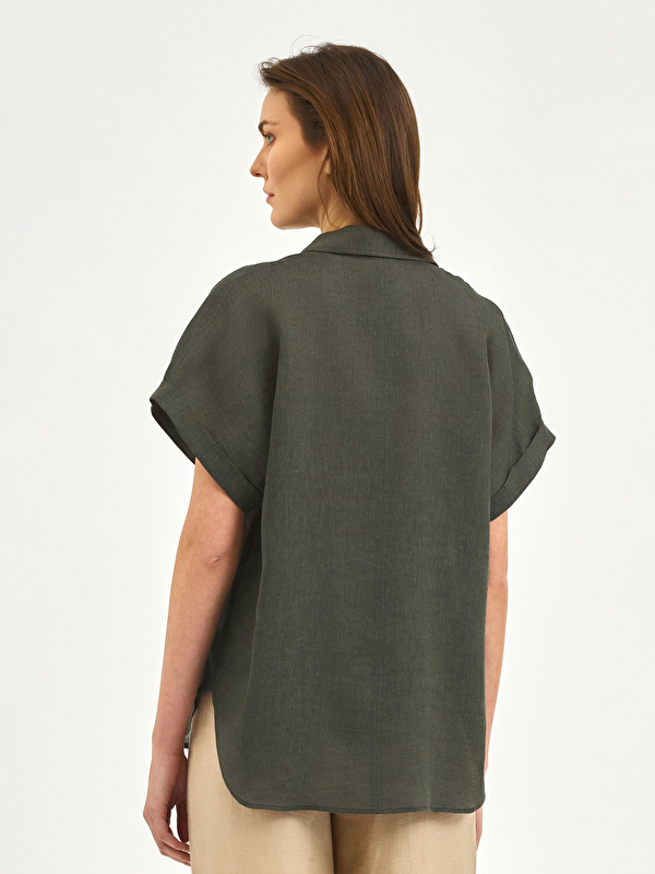 Kadın Haki Gömlek