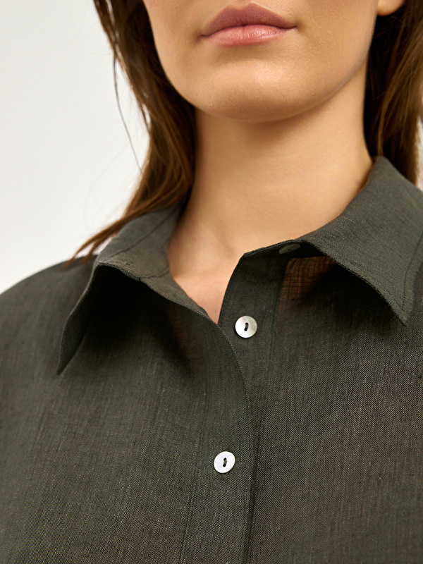 Kadın Haki Gömlek