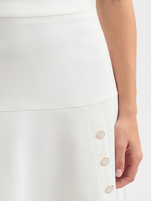 Kadın Beyaz Etek