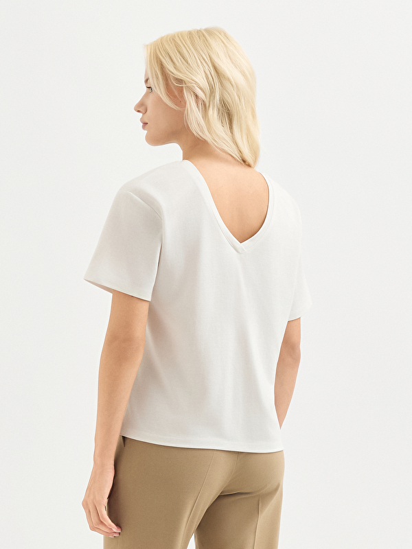 Kadın Beyaz Tişört