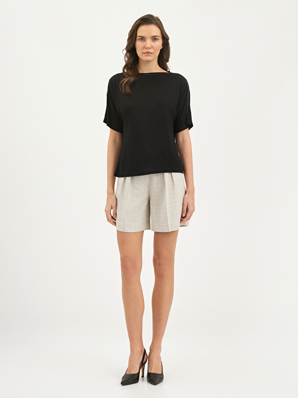 Kadın Siyah Tişört