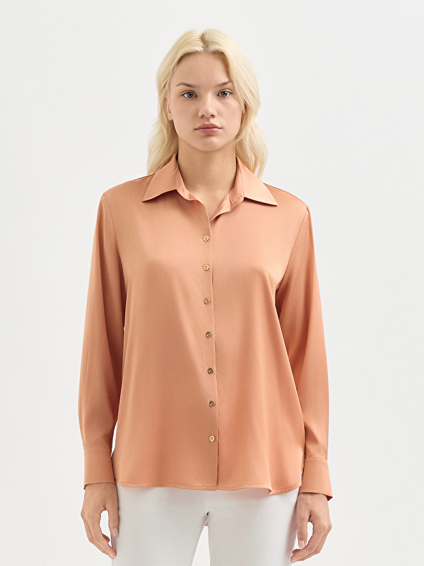 Kadın Kiremit Gömlek