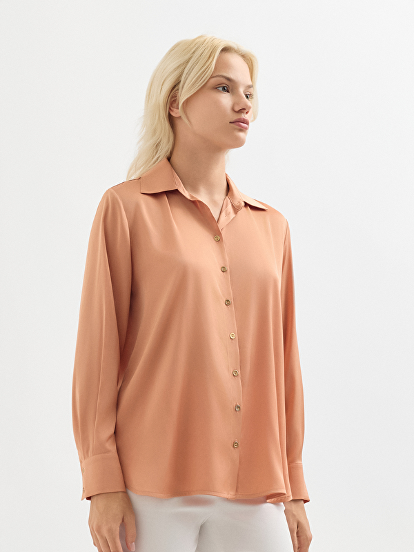 Kadın Kiremit Gömlek