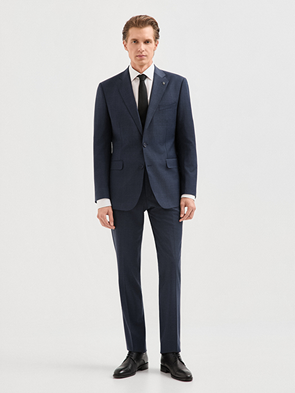 Erkek İndigo Takım Elbise