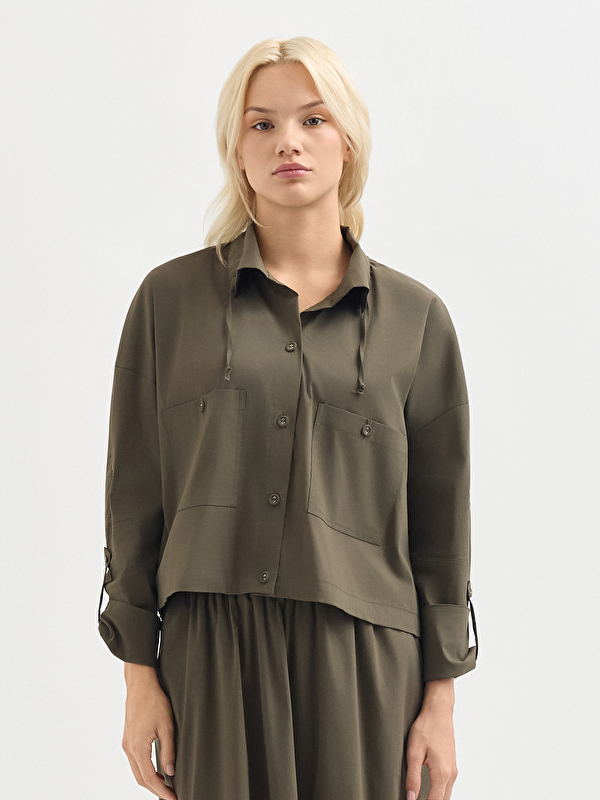 Kadın Haki Ceket