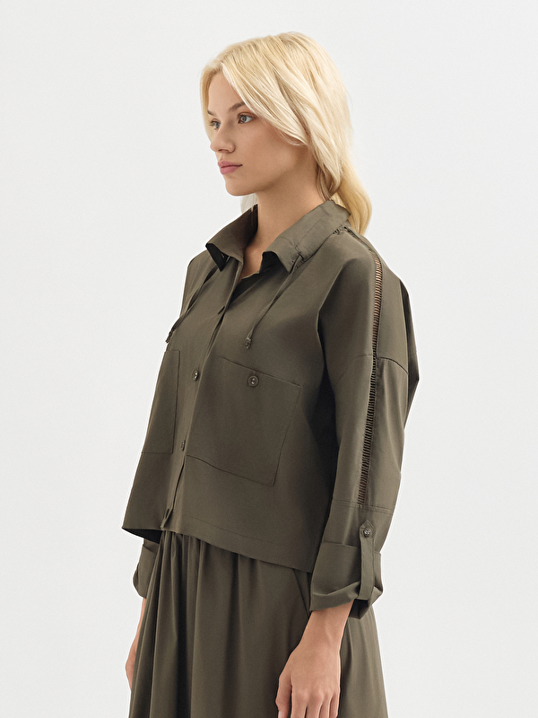 Kadın Haki Ceket