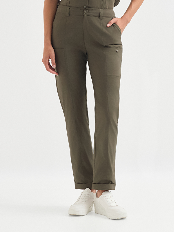 Kadın Haki Pantolon