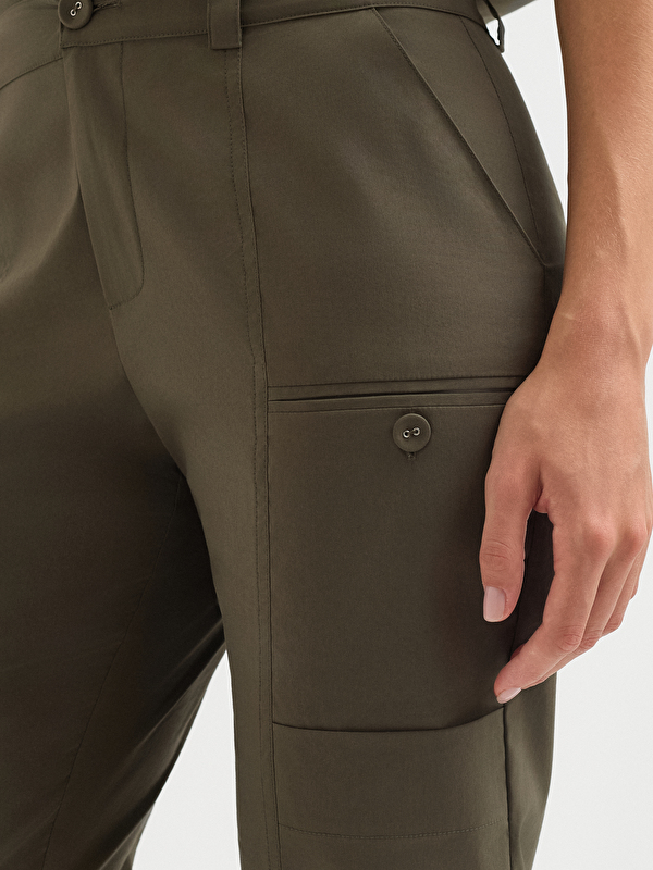 Kadın Haki Pantolon