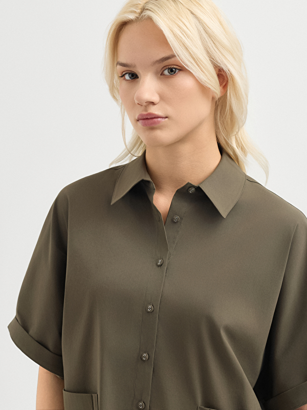 Kadın Haki Gömlek