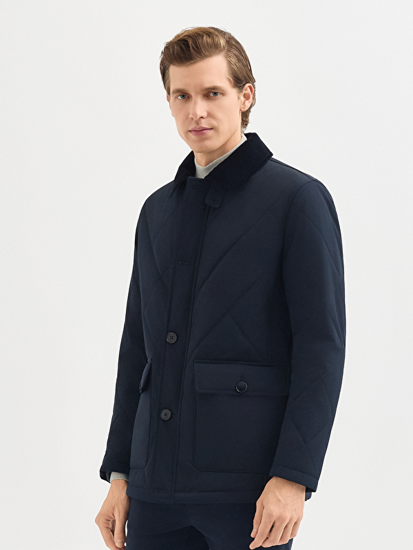 Erkek Lacivert Mont