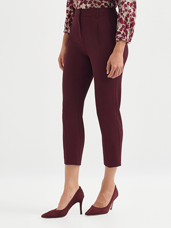 Kadın Bordo Pantolon