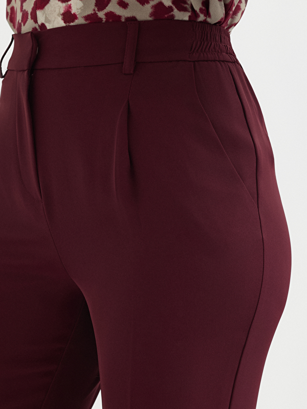 Kadın Bordo Pantolon