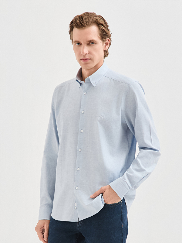 Erkek Mavi Gömlek