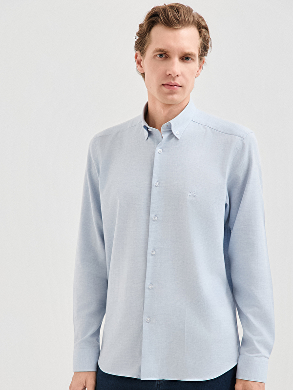 Erkek Mavi Gömlek
