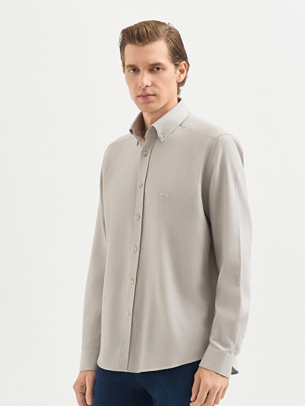 Erkek Bej Gömlek