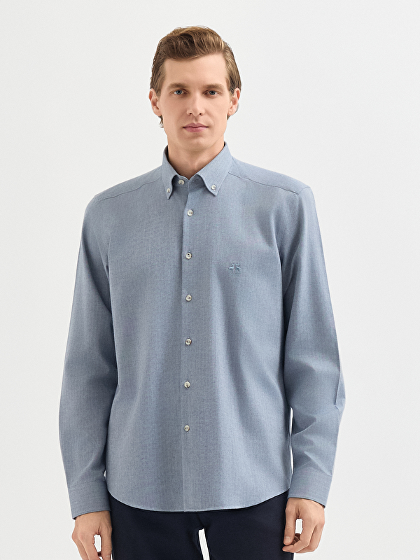 Erkek Lacivert Gömlek