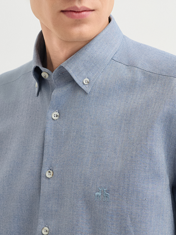 Erkek Lacivert Gömlek