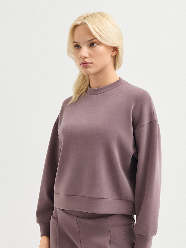Kadın Mor Sweatshirt