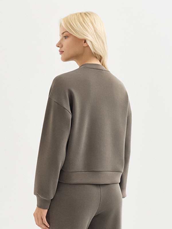 Kadın Haki Sweatshirt