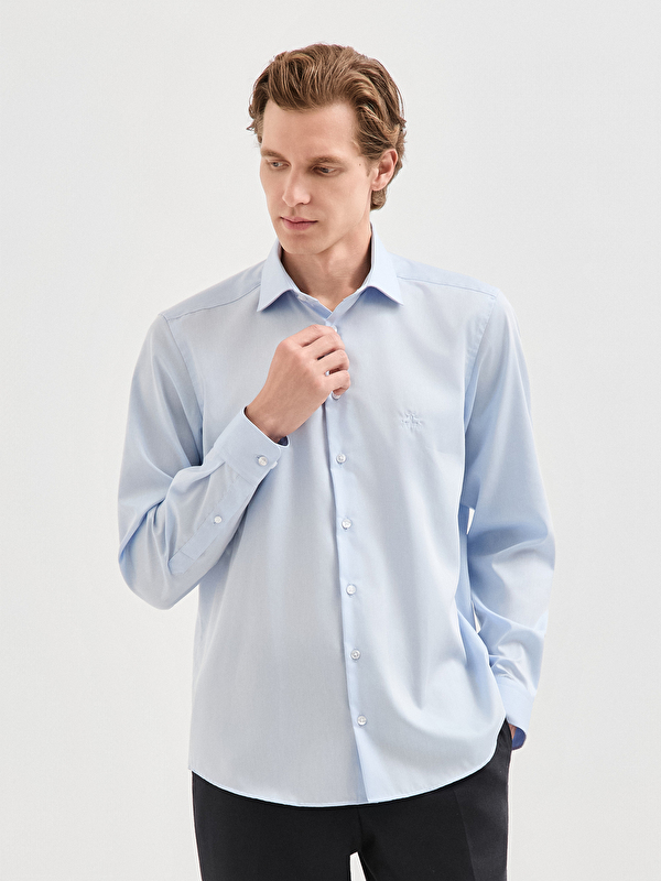 Erkek Açık Mavi Gömlek