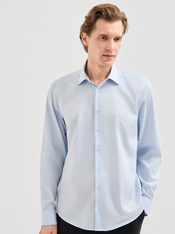 Erkek Açık Mavi Gömlek